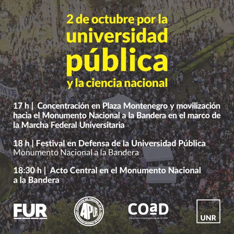 Lee más sobre el artículo 2 DE OCTUBRE – MARCHA FEDERAL UNIVERSITARIA