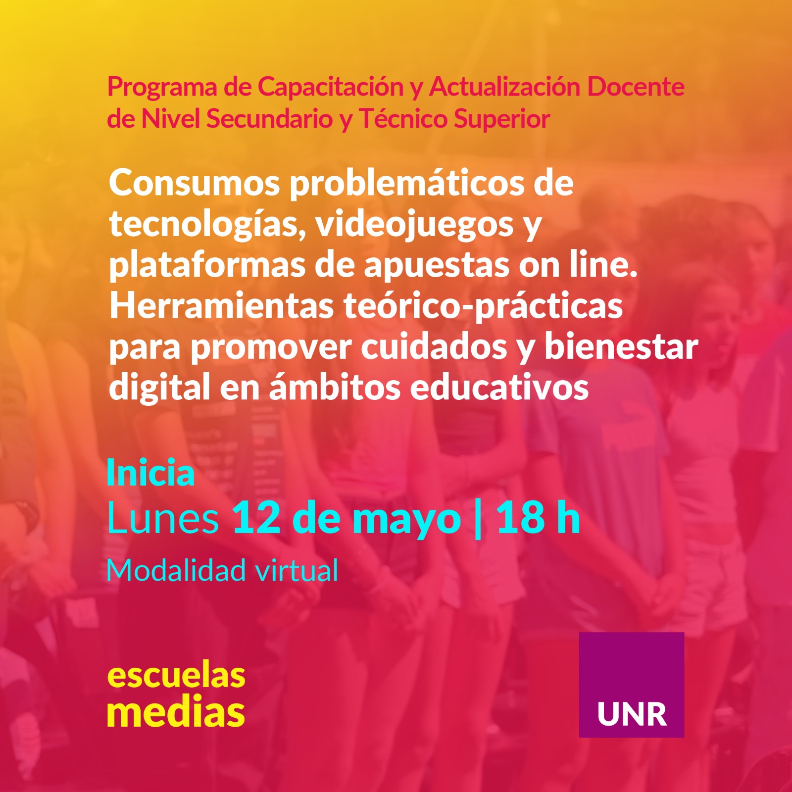 Lee más sobre el artículo Curso de actualización docente: “Consumos problemáticos de tecnologías, videojuegos y plataformas de apuestas on-line”.