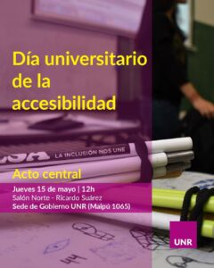 Lee más sobre el artículo Día universitario de la accesibilidad – Jueves 15 de mayo