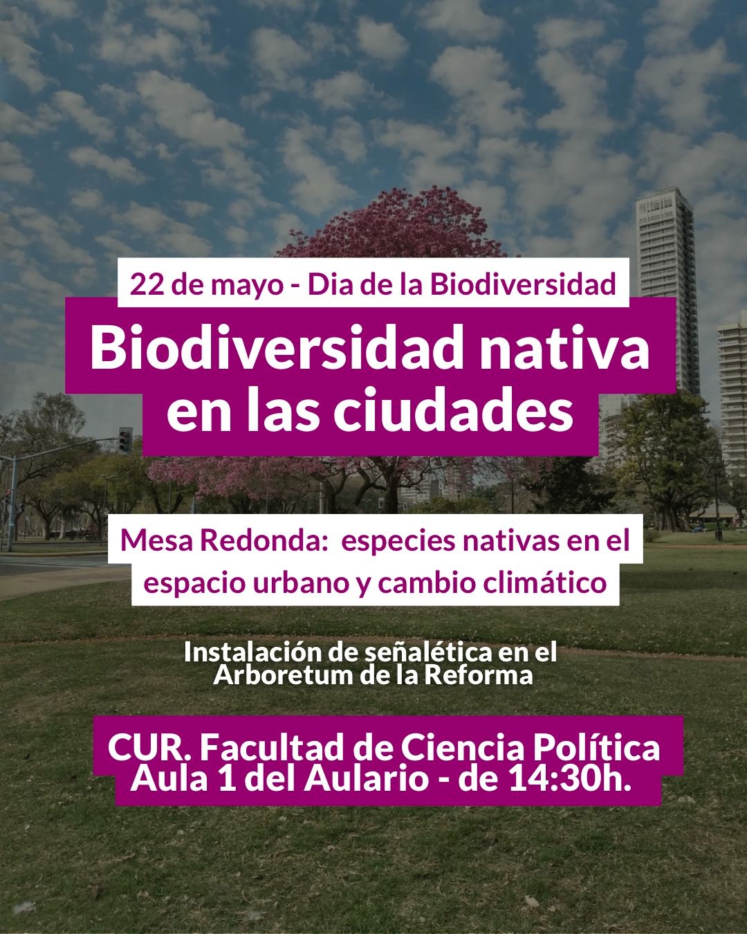 Lee más sobre el artículo 22 de mayo – Día de la Biodiversidad. Biodiversidad en las ciudades