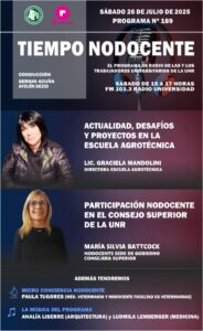 Lee más sobre el artículo Entrevista a la Directora Graciela Mandolini en Radio Universidad