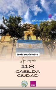 Lee más sobre el artículo 118 aniversario de la declaratoria de Casilda como ciudad.