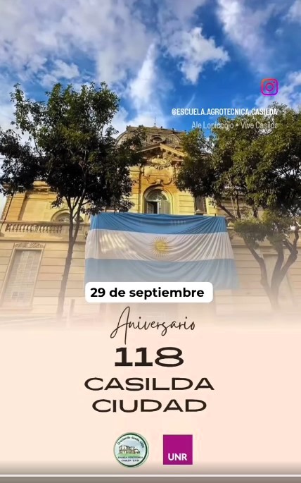 Lee más sobre el artículo 118 aniversario de la declaratoria de Casilda como ciudad.