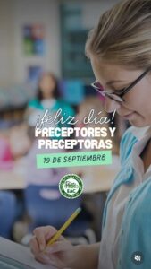 Lee más sobre el artículo 19 de septiembre – Día del Preceptor y la Preceptora.